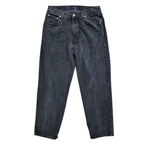 Tommy Hilfiger Freedom Mens 34 Black Tommy Jeans Relaxed Fit Denim Vintage